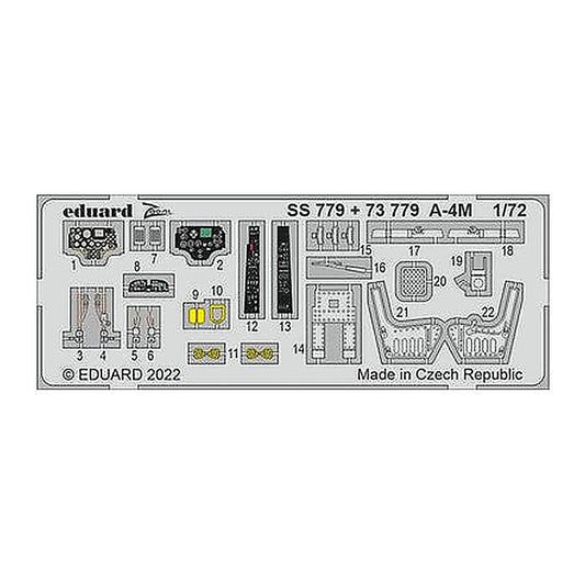 eduard ss779 1 72 a 4m for hobby boss photo etch detail set