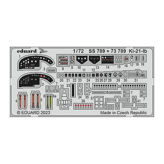 eduard ss789 1 72 ki 21 ib for icm photo etch detail set
