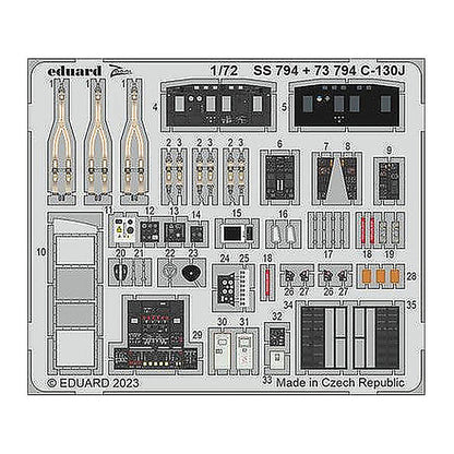 eduard ss794 1 72 c 130j for zvezda photo etch detail set
