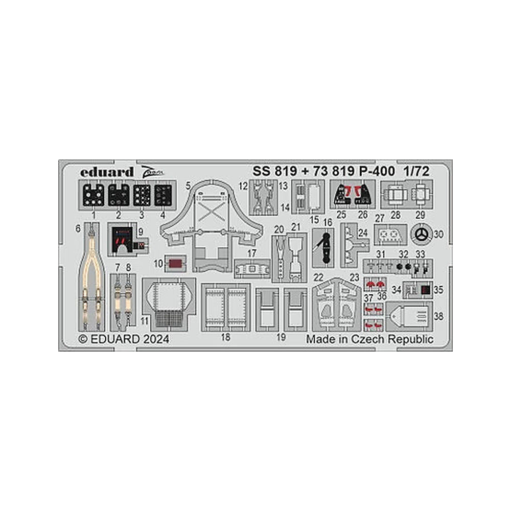 eduard ss819 1 72 p 400 for arma hobby photo etch detail set