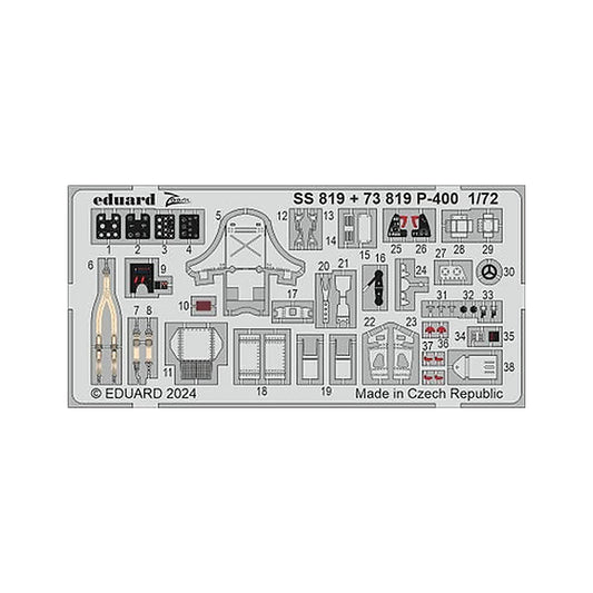 eduard ss819 1 72 p 400 for arma hobby photo etch detail set