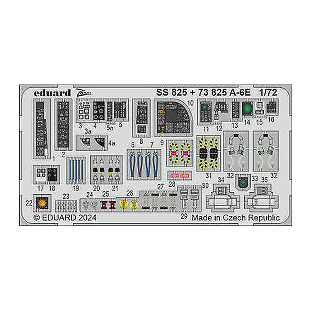 eduard ss825 1 72 a 6e for trumpeter photo etch detail set