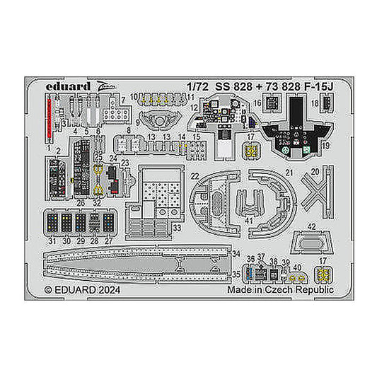 eduard ss828 1 72 f 15j zoom set for fine molds
