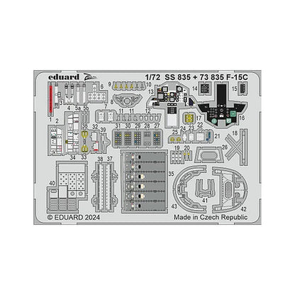 eduard ss835 1 72 f 15c zoom set for fine molds