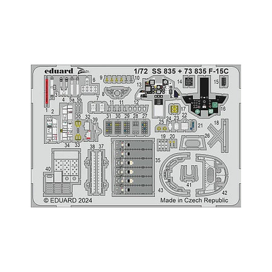 eduard ss835 1 72 f 15c zoom set for fine molds