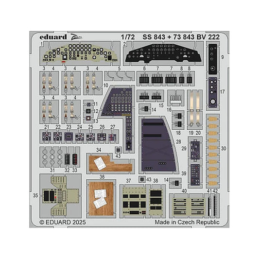 eduard ss843 1 72 bv 222 zoom set for revell kit