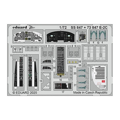 eduard ss847 1 72 e 2c zoom set for heller kit