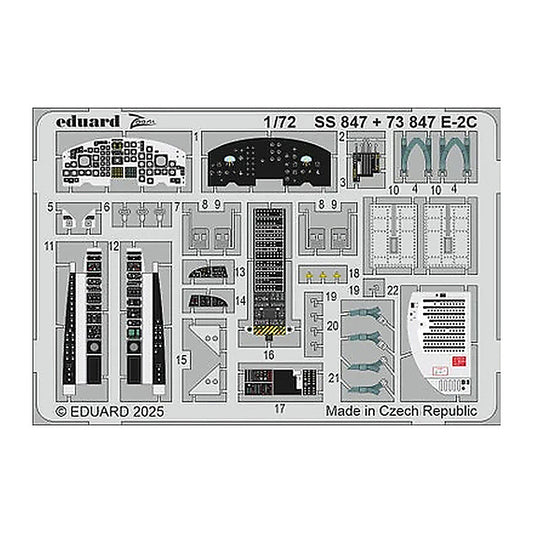 eduard ss847 1 72 e 2c zoom set for heller kit