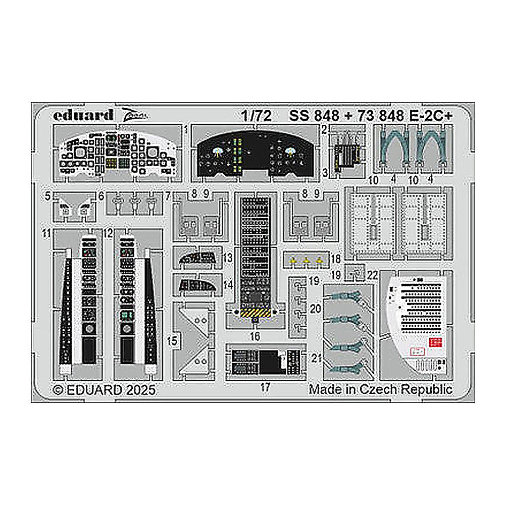 eduard ss848 1 72 e 2c zoom set for heller kit