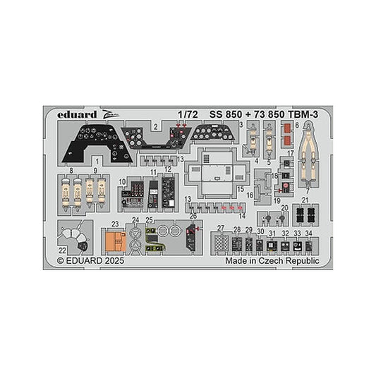 eduard ss850 1 72 tbm 3 zoom set
