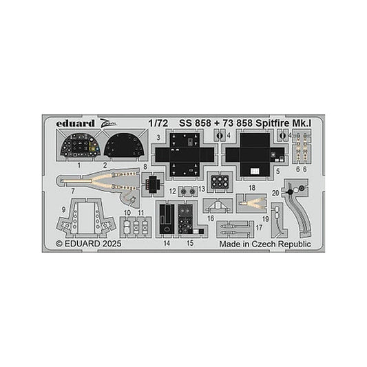eduard ss858 1 72 spitfire mk i zoom set for ibg