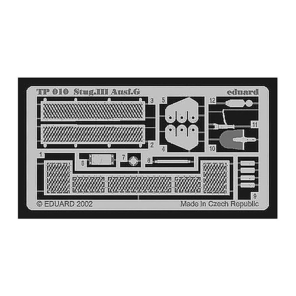 eduard tp010 1 35 stug iii ausf g for tamiya