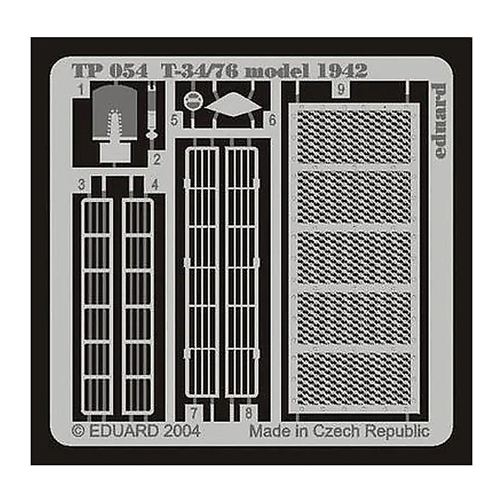 eduard tp054 1 35 t 34 76 model 1942for tamiya
