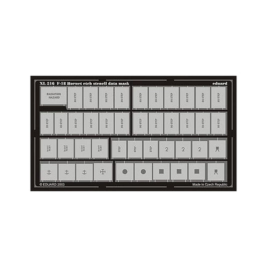 eduard xl516 1 32 mask f 18 etch stencil data mask etch