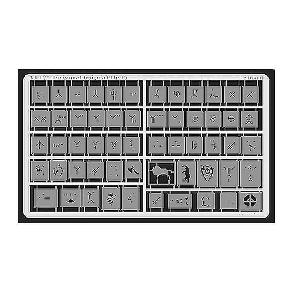 eduard xt029 1 35 mask divisional insignia 1940 45