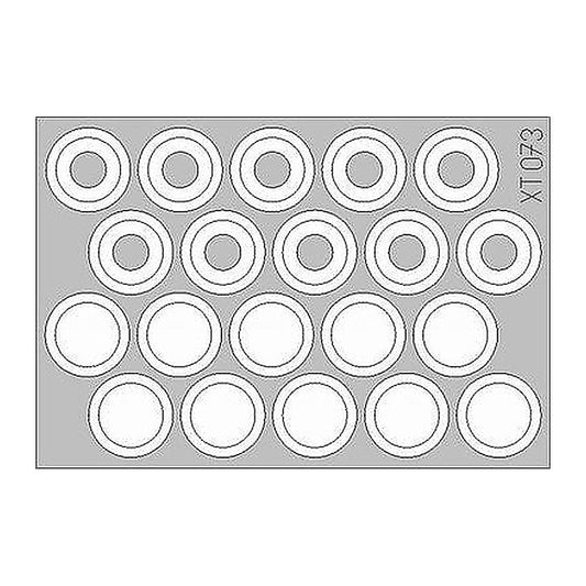 eduard xt073 1 35 mask m 113 wheel mask for academy