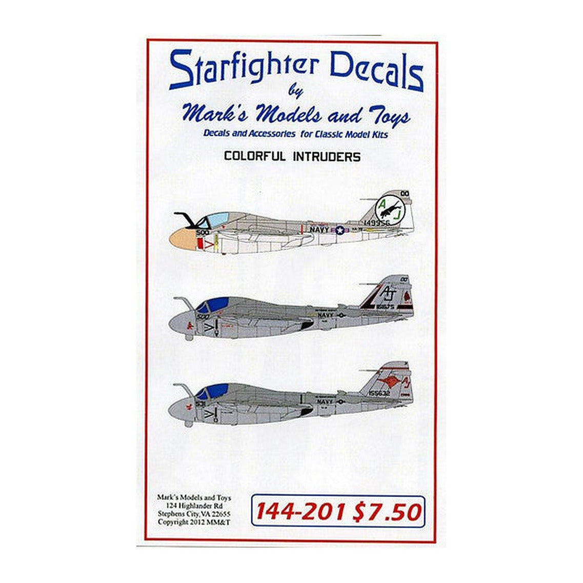 starfighter decals 144201 1 144 colorful intruders