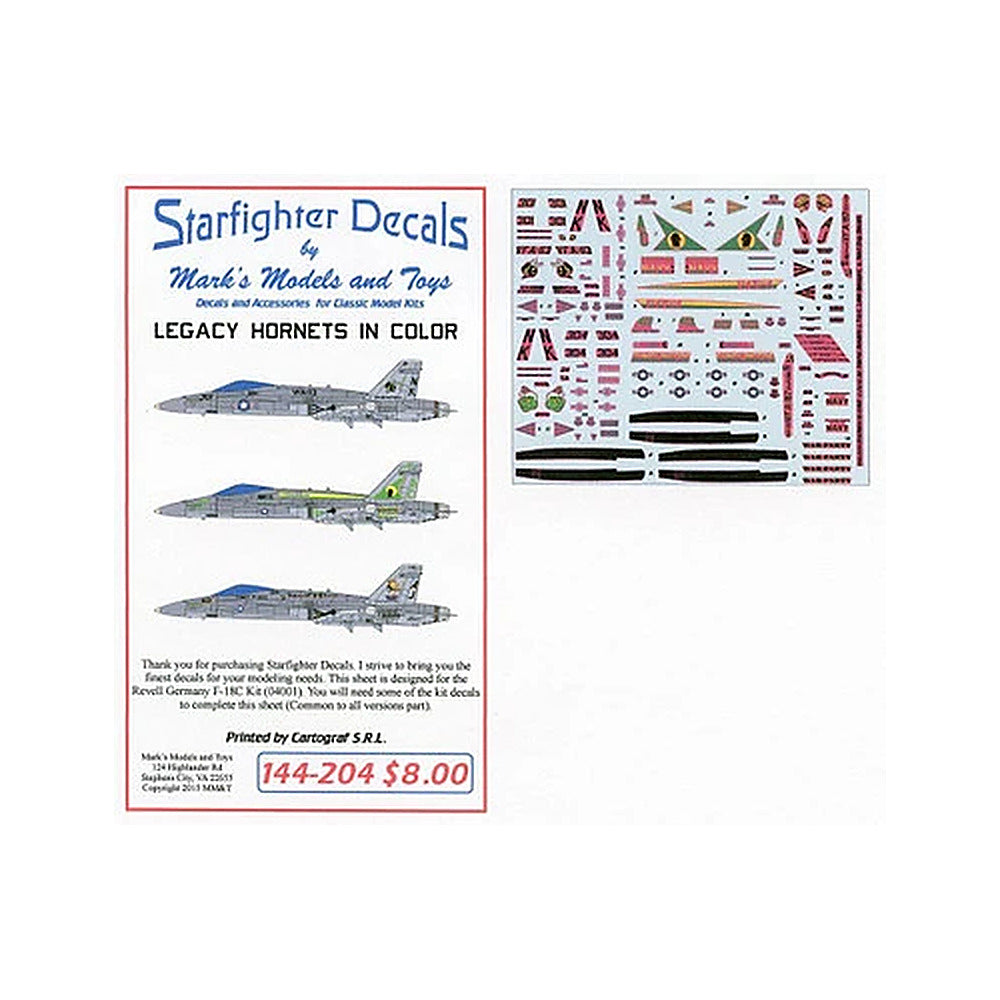 starfighter decals 144204 1 144 legacy hornets pt 1