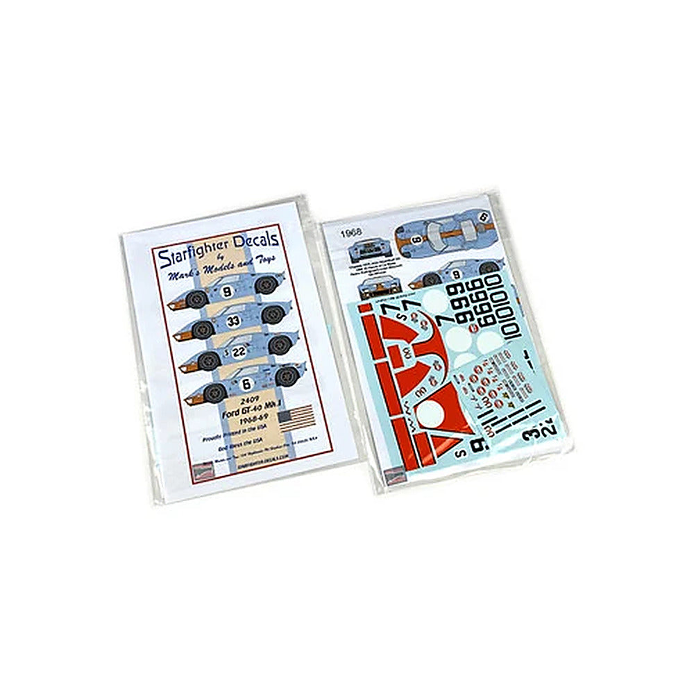 starfighter decals 2409 1 24 ford gt mk i 1968 1969 season