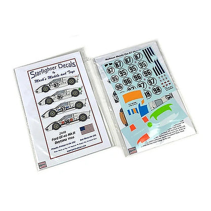 starfighter decals 2410 1 24 ford gt mk ii 1966 daytona enteries