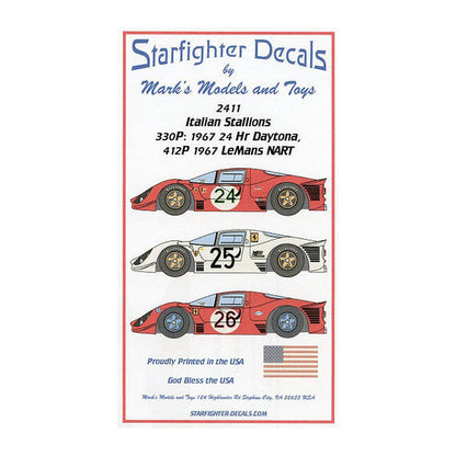 starfighter decals 2411 1 24 italian stallions part 2 330p4 412p