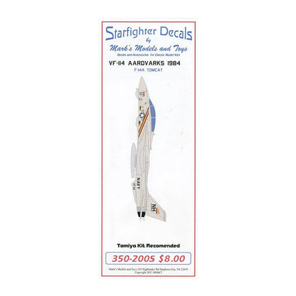 starfighter decals 350200 1 350 vf 114 aardvarks cvw 11 1984