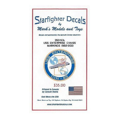 starfighter decals 35053s 1 350 uss enterprise cvn65 1982 01 for