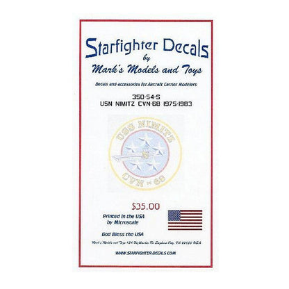 starfighter decals 35054s 1 350 uss nimitz cvn68 1975 83 deck