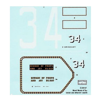 starfighter decals 540101 1 540 uss oriskany cv34 essex class