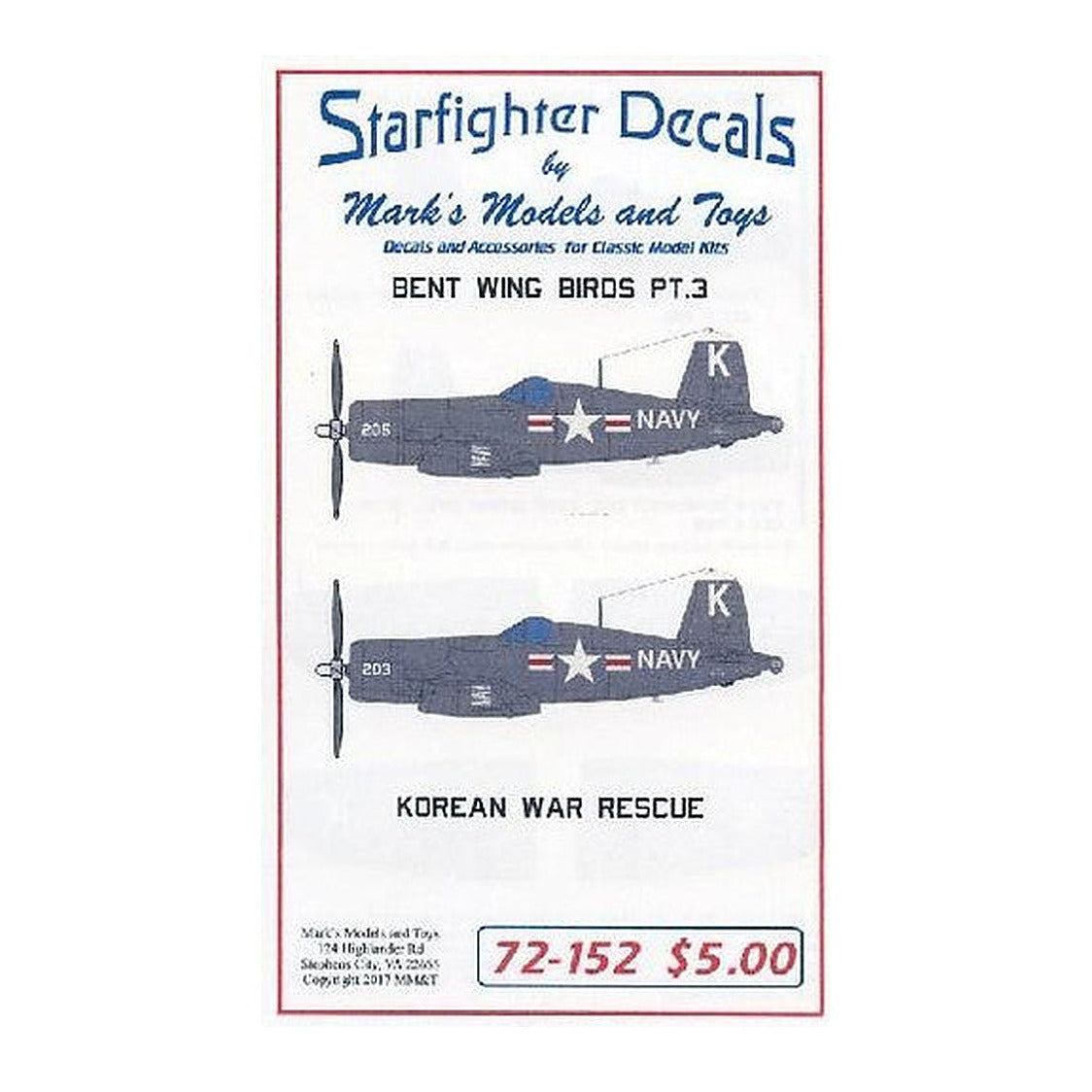 starfighter decals 72152 1 72 bent wings bird part 3 korean war
