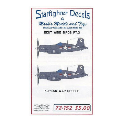 starfighter decals 72152 1 72 bent wings bird part 3 korean war