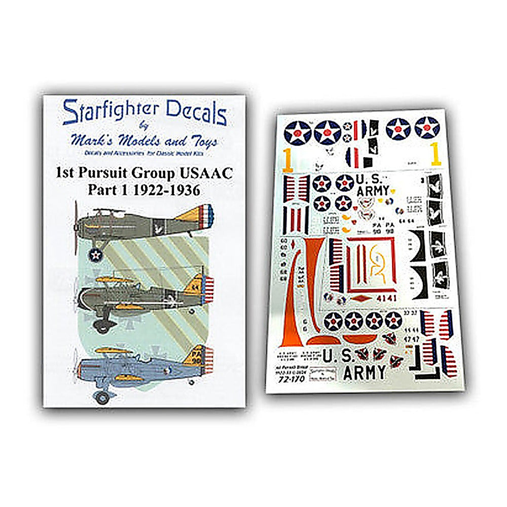 starfighter decals 72170 1 72 1st pursuit group usaac part 1