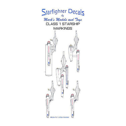 starfighter decals 26 star trek class i starship markings