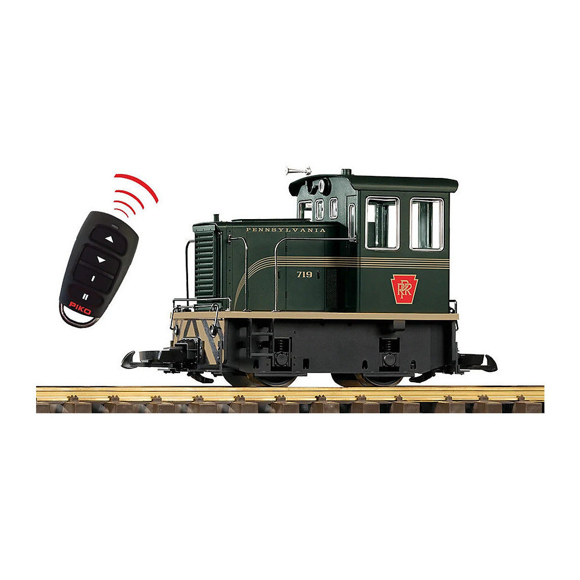 piko 38516 g scale prr 25 ton diesel brunswick battery r c sound