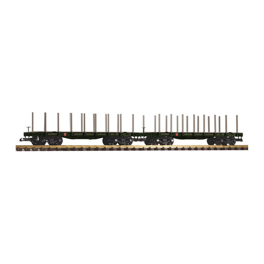 piko 38784 g scale prr flatcar w stakes 2 pack