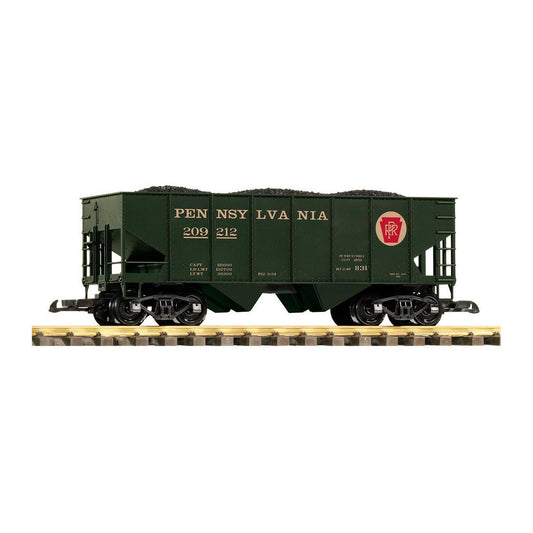 piko 38955 g scale prr rib side hopper 209212 w coal load