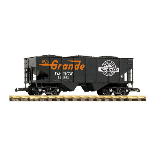 piko 38959 g scale d rgw rib side hopper 12881 w coal load