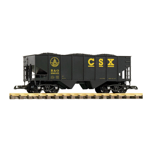 piko 38973 g scale csx b o rib side hopper coal load