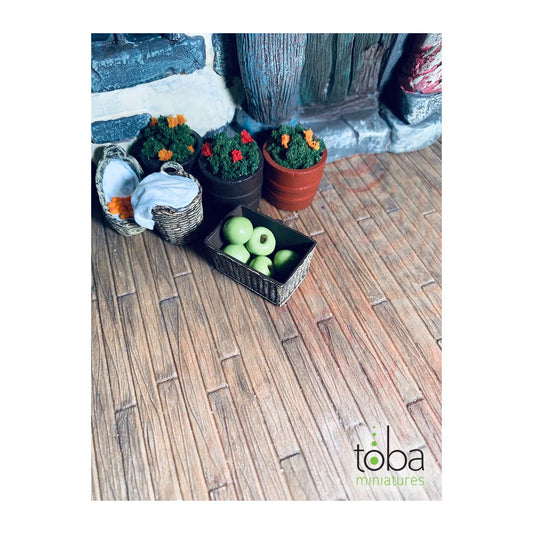 toba miniatures 1055 1 12 scale green apples 5