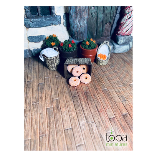toba miniatures 1121 1 12 scale sugar donuts 5