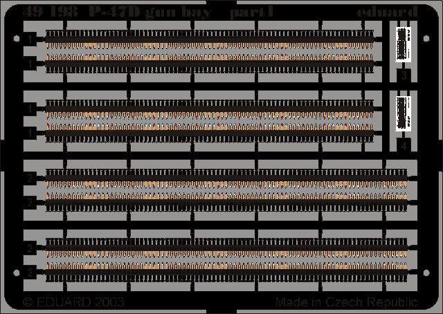 Eduard 49198 1/48 Aircraft- P47D Gun Bay for TAM (Painted)