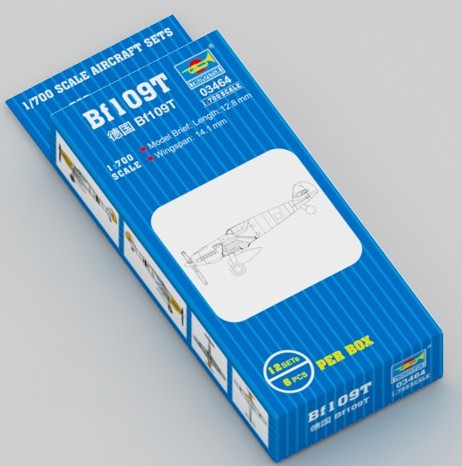 Trumpeter Scale Models 3464 1/700 Bf109T Aircraft Set (12/Bx)