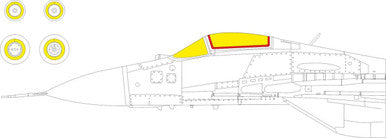 Eduard CX657 1/72 MiG-29 9-19 SMT CS657 Masks Canopy Mask Set