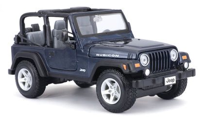 Maisto 31245MDBL 1/27 Jeep Wrangler Rubicon, Metallic Deep Blue