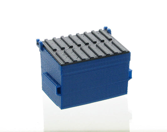 3D To Scale 50-230-BL 1/50 – Trash Dumpster Blue Miniature Scene