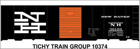 Tichy Trains 10374N N Scale Railroad Decal Set -- New Haven 40' Boxcar (McGinnis