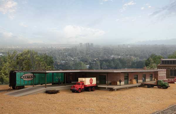 Walthers Cornerstone 4065 HO Scale Mid-Century Modern Freight Station -- Kit - 2