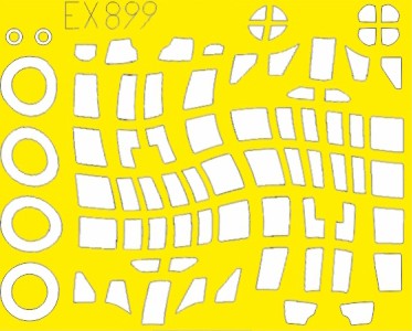 Eduard EX899 1/48 Mask Aircraft- A6M3 Zero TFace for EDU