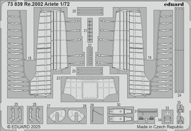Eduard 73839 1/72 Re.2002 Ariete Photo Etch for ITALERI