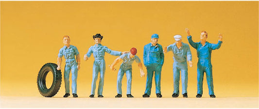 Preiser 14130 HO Scale Mechanics Figure Set